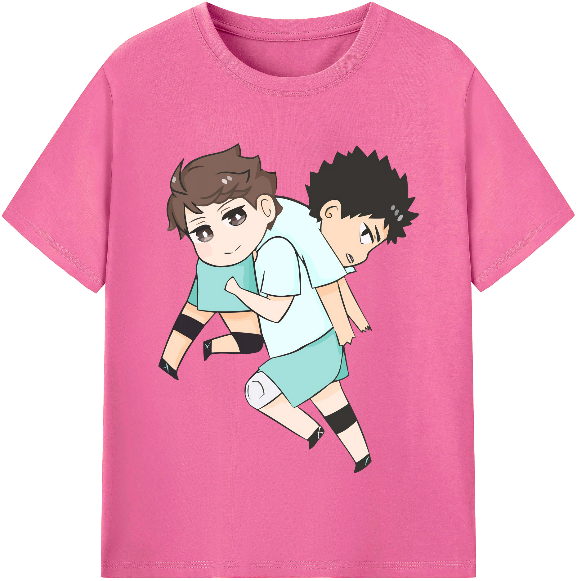 （画像用） ハイキュー!! Haikyu!! レディースカジュアルプリントTシャツ（綿100％）